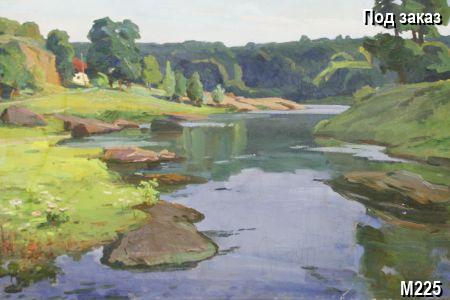 Антикварная картина Река , тематика Пейзаж, стиль Соцреализм. Галерея Шедевр Антикварная картина Река , тематика Пейзаж, стиль Соцреализм. Галерея Шедевр