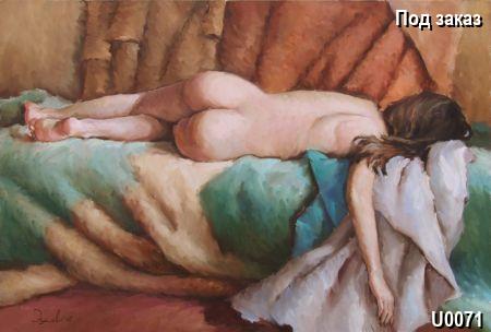 Антикварная картина Утрений сон, тематика Ню (обнаженная натура). Галерея Шедевр Антикварная картина Утрений сон, тематика Ню (обнаженная натура). Галерея Шедевр