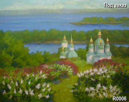 Антикварная картина Выдубицкий монастырь, тематика Пейзаж, стиль Импрессионизм. Галерея Шедевр Антикварная картина Выдубицкий монастырь, тематика Пейзаж, стиль Импрессионизм. Галерея Шедевр