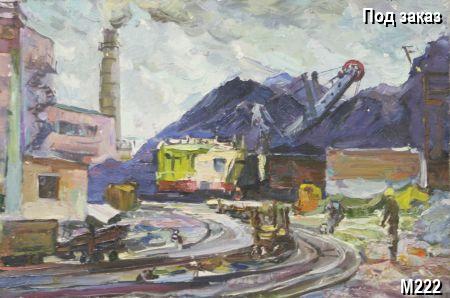 Антикварная картина Завод , стиль Соцреализм. Галерея Шедевр Антикварная картина Завод , стиль Соцреализм. Галерея Шедевр