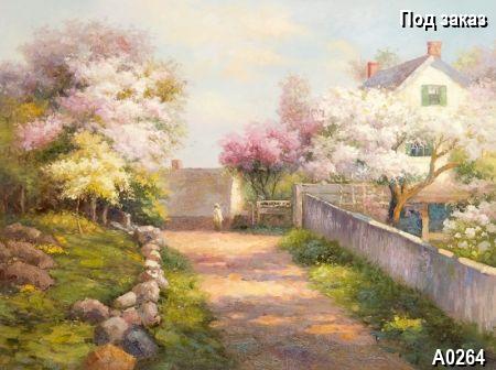 ������� Blooming orchard, ����� Impressionism, �������� Landscape