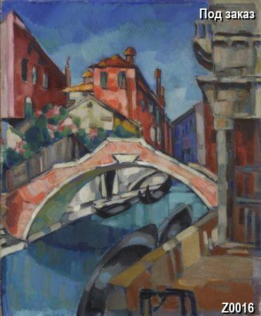 ������� Bridge over the river in Venice, ����� Modernism, �������� City Landscape