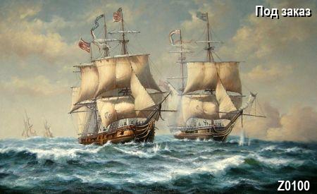 ������� Two large ship, ����� Realism, �������� Marinizm (sea)